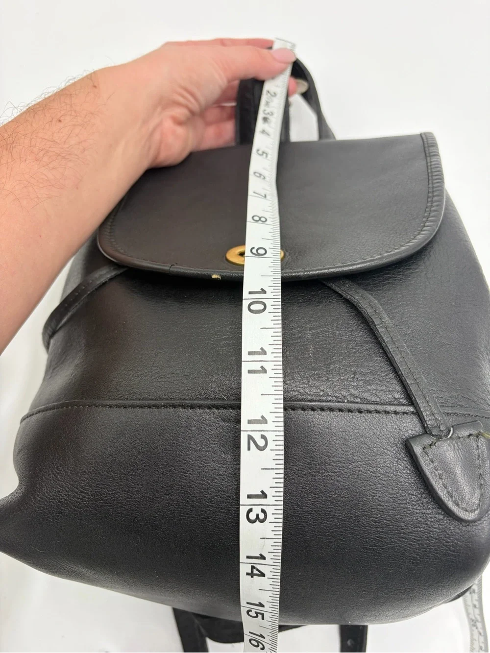 Vintage Coach 9791 Daypack Black Leather Backpack 2000 Double Stamp Creed
